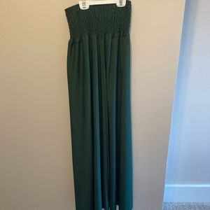 **SOLD!** Lovely Hunter Green Floor Length Maxi Skirt Size Small!